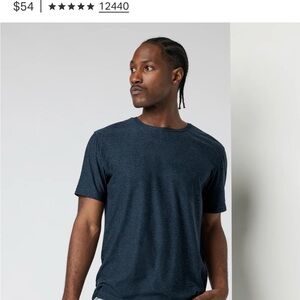 Vuori Strato Tech Tee - Navy Heather